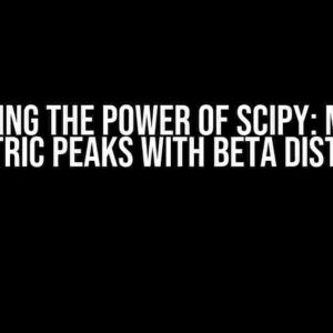 Unleashing the Power of SciPy: Modeling Asymmetric Peaks with Beta Distribution